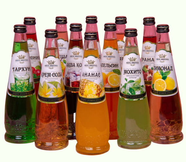 Аква Кристалл Апельсин 0,5 л стекло*12